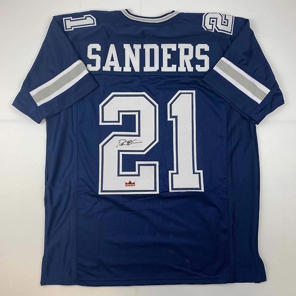 Deion Sanders Autographed and Framed Dallas Cowboys Jersey Deion Sanders Autographed and Framed Dallas Cowboys Jersey