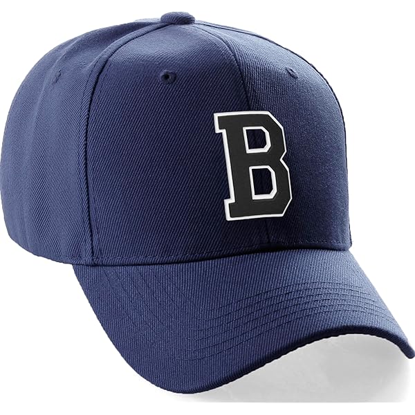 Classic Baseball Hat Custom A to Z Initial Team Letter
