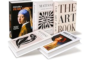 Excool Club Designer Books Decor Set - 5 Pcs Faux Decorative Books for Home Decor, Hardcover Fake Books for Decoration, Neutral Fake Coffee Table Book for Shelf Decor, Faux Art Book Decorative Object