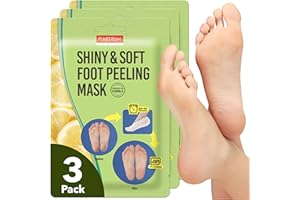Purederm Shiny & Soft Foot Peeling Mask (3 pack) - For smooth and moist baby skin with Exfoliating peel off Calluses, Dry Skin, Cracked Heels - Men and Women