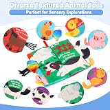 beiens Touch and Feel Crinkle Cloth Baby Book Rainforest Animals 0-12mo view 2