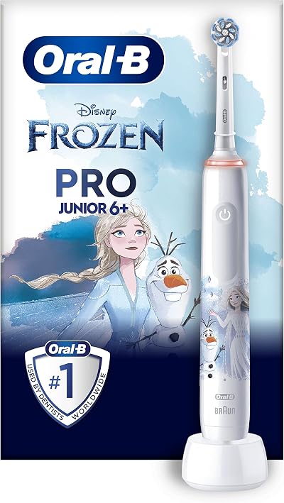 Oral-B Pro Junior Kids Electric Toothbrush Star Wars Mandalorian Handle 1 Head