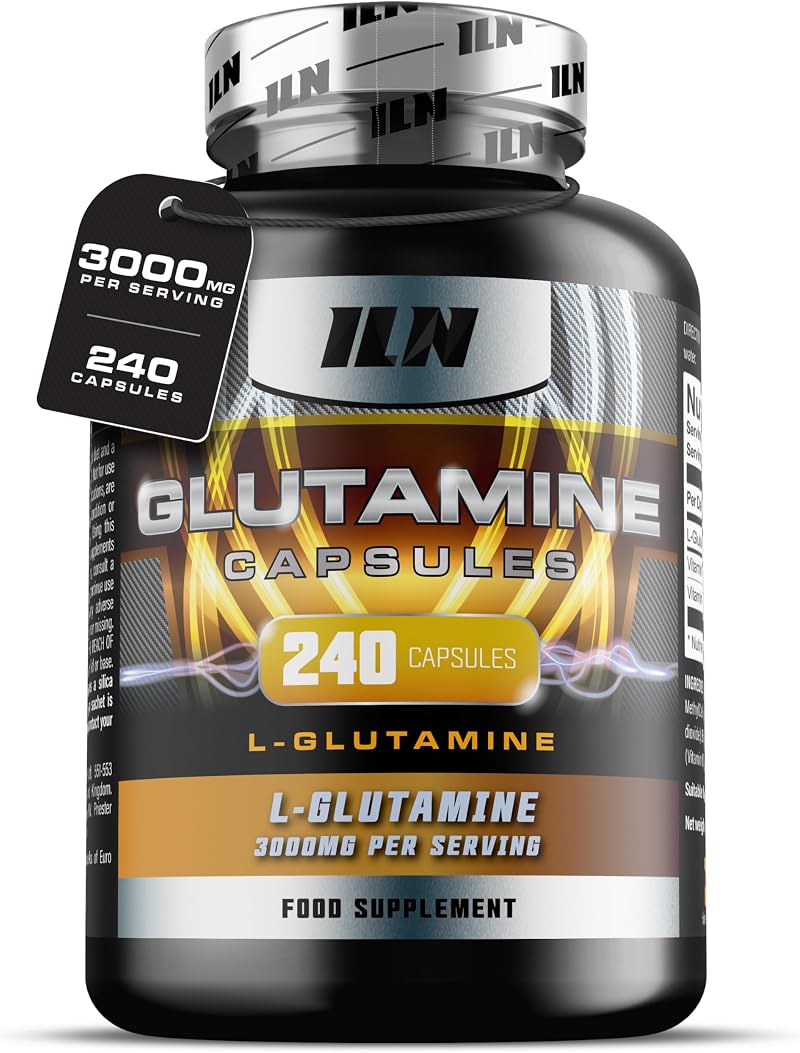 Iron Labs Nutrition L Glutamine 3000mg 240 Caps Vegetarian Nsku