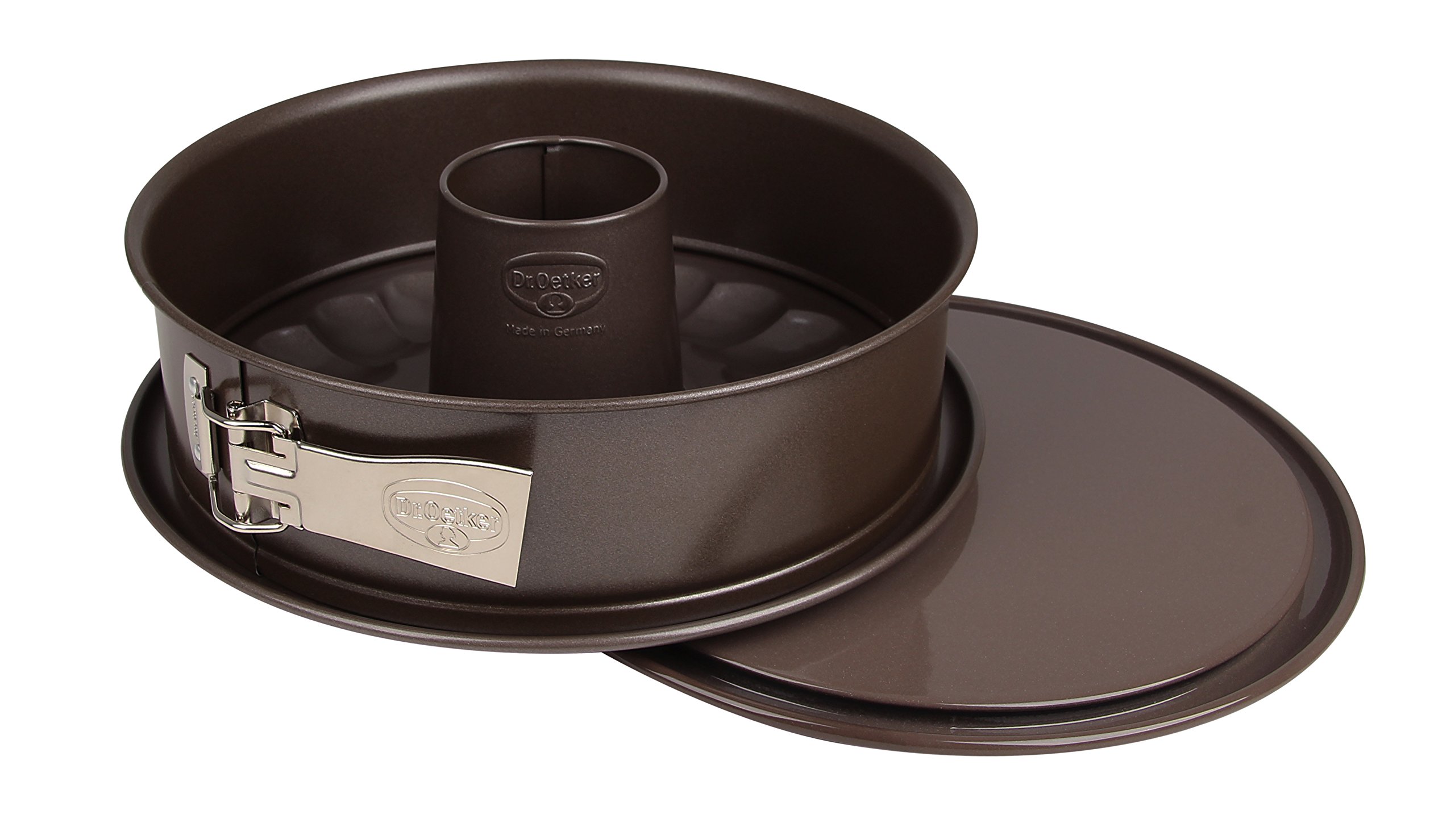 Dr.Oetker "Back-Edition Springform with Non Stick Server Plate, Enamel, Black, 26 cm