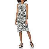 Amazon Essentials Women's Sleeveless Crossover Twist Neck Faux Wrap Dress