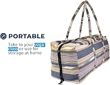 Yoga-Mad Deluxe Yoga Kit Bag Blue Full Zip Carrier with Pockets view 3