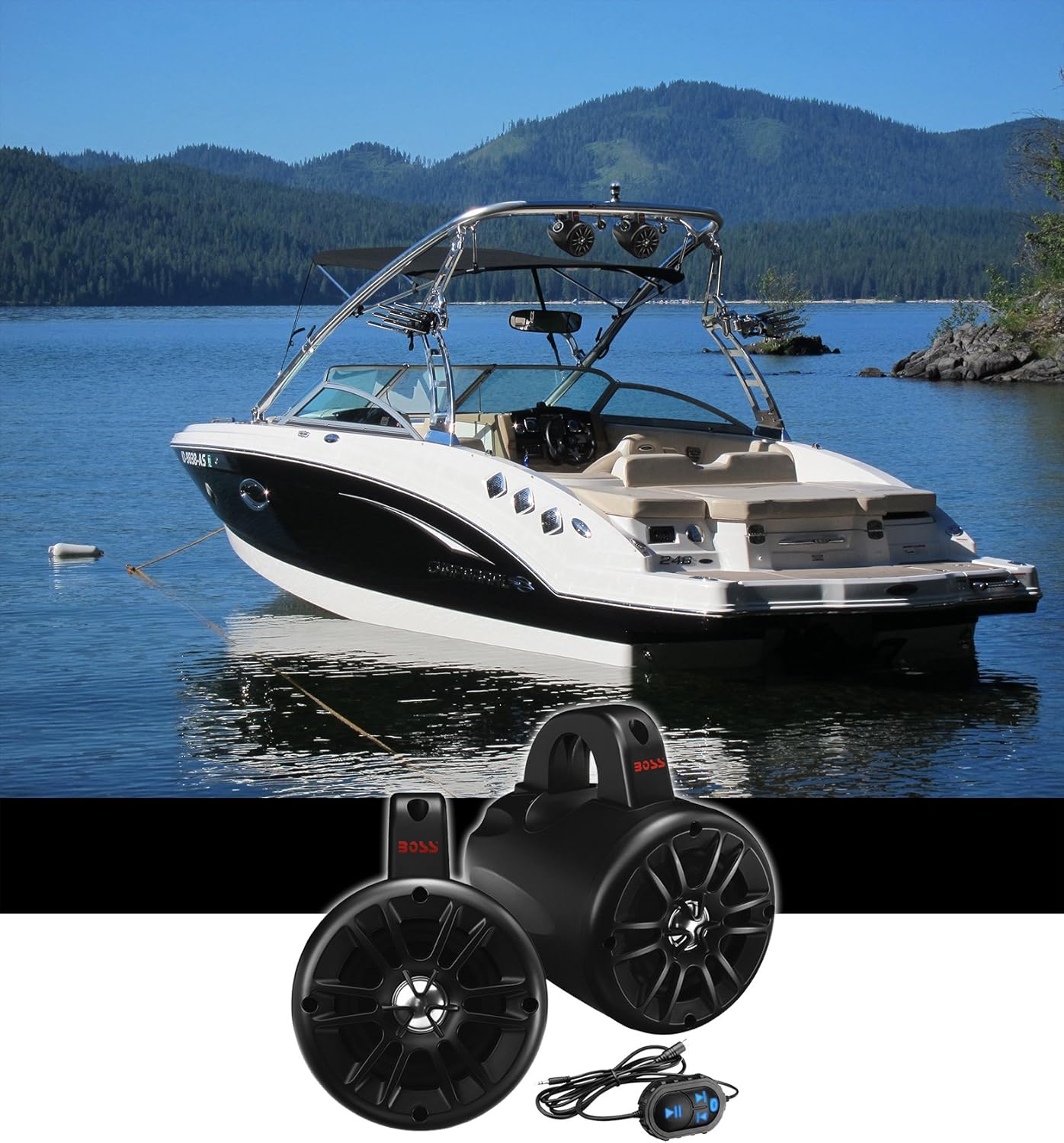 powered wake tower speakers