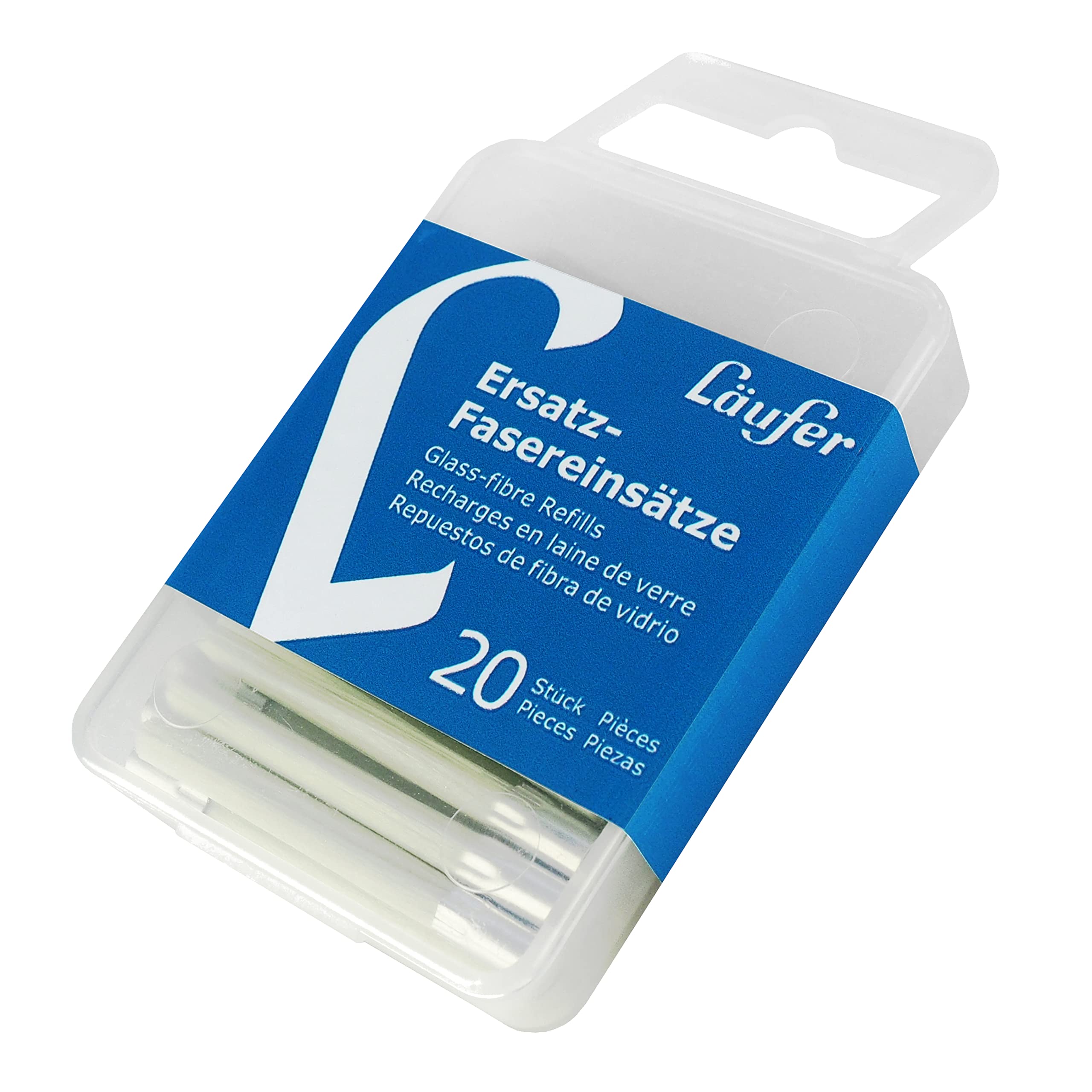 Läufer 10200 Replacement Fibre Inserts for Runner Fibre Optic Eraser 20 Replacement Brushes for Glass Eraser