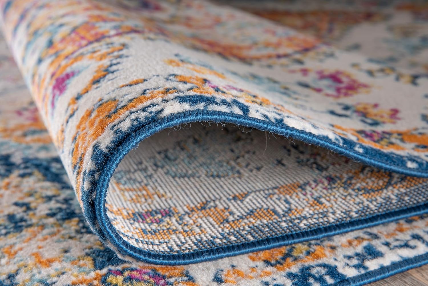 Rugshop Vintage Distressed Bohemian Area Rug 5' x 7' Multi: Furniture & Decor