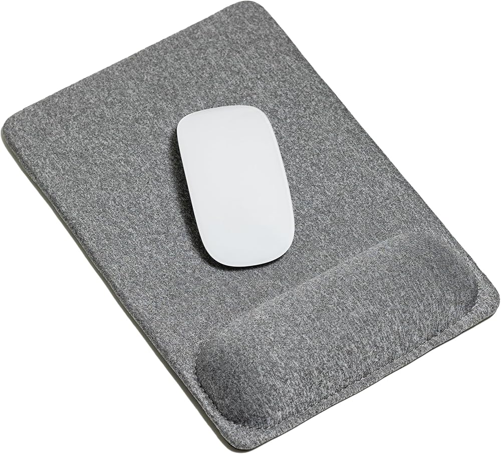 SenseAGE Mouse Pad with Wrist Support Grey 270L x 185W mm