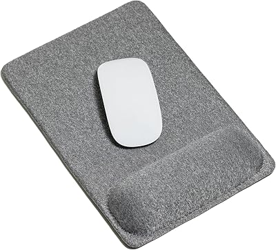 SenseAGE Mouse Pad with Wrist Support Grey 270L x 185W mm
