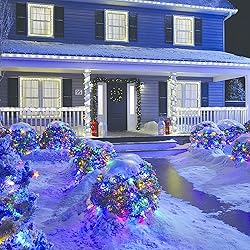 Christmas Net Lights Outdoor,100LED 5ftx5ft