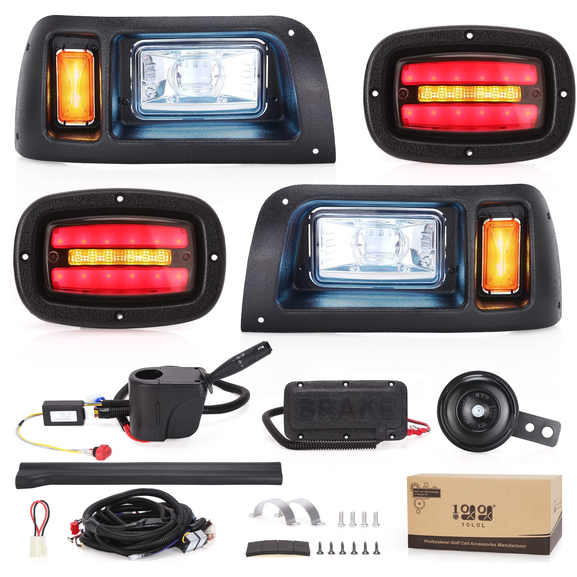 Photo 1 of 10L0L Golf Cart Light Kit(12V/36v/48V) for Club Car DS with Daytime Running Light Low-beam/High-beam With Turn Signals and Brake Lights
