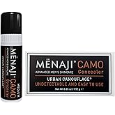 MËNAJI URBAN CAMOUFLAGE® Concealer Stick for Men - Skin Foundation Concealer for Dark Circles, Acne, Under Eye - Corrector - Mens Cosmetics - Medium - 0.35oz