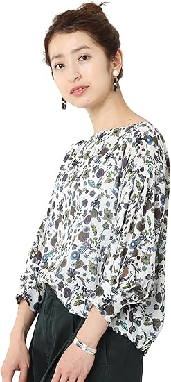 Amazon ビューティ ユース ユナイテッドアローズ Beauty Youth United Arrows By リバティプリント ボートネック6分袖ブラウス 0300 Off White 03 Free ワンピース チュニック 通販