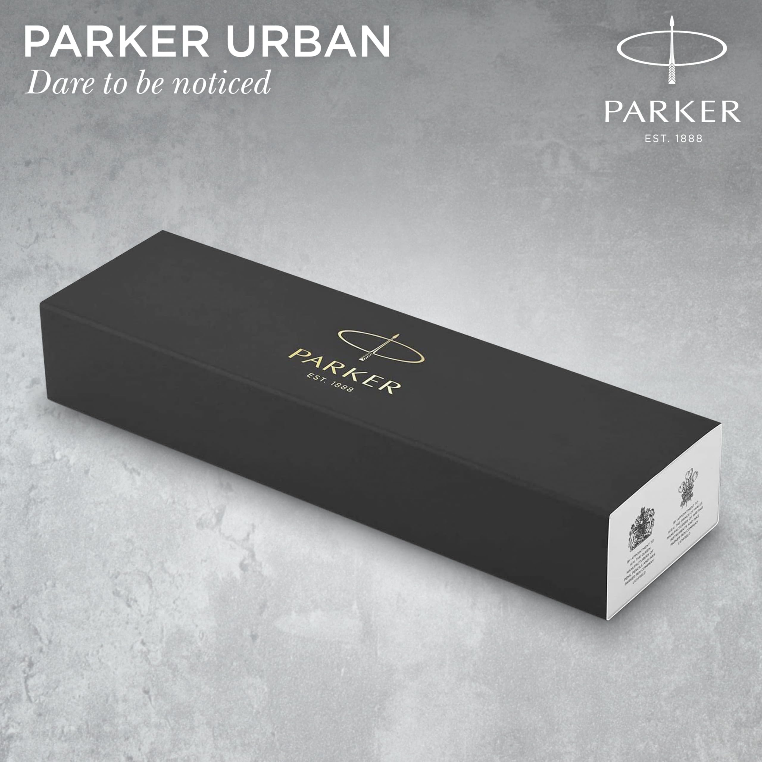 Parker Urban Twist-Kugelschreiber | Mattschwarz mit goldenen Zierteilen | mit Nachfüllpatrone mit blauer Tinte | Geschenkbox 7