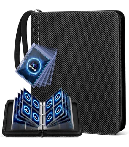 Amazon.com: Trading Card Binder 4 Pocket 400 Cards,Card Holder Book with  Elastic Band Fit Most Standard Size Cards,Card Collection Binder Case for  Baseball Football Basketball Cards Pokemon & MTG,Sunset Wave : Toys