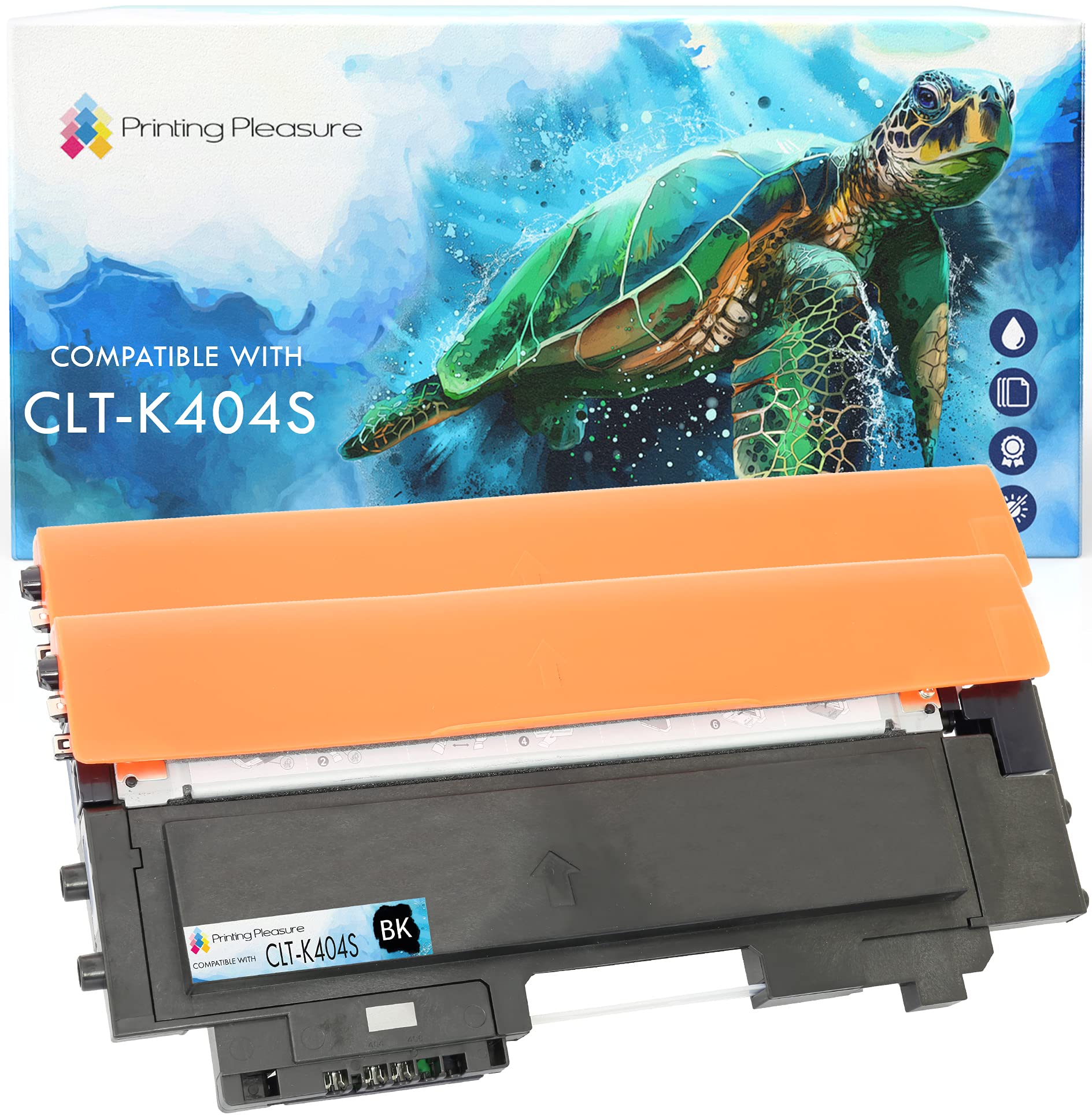 2 Compatible Toner Cartridges for Samsung SL-C430 SL-C430W SL-C480FW SL-C480 SL-C480W SL-C480FN - Black, High Yield