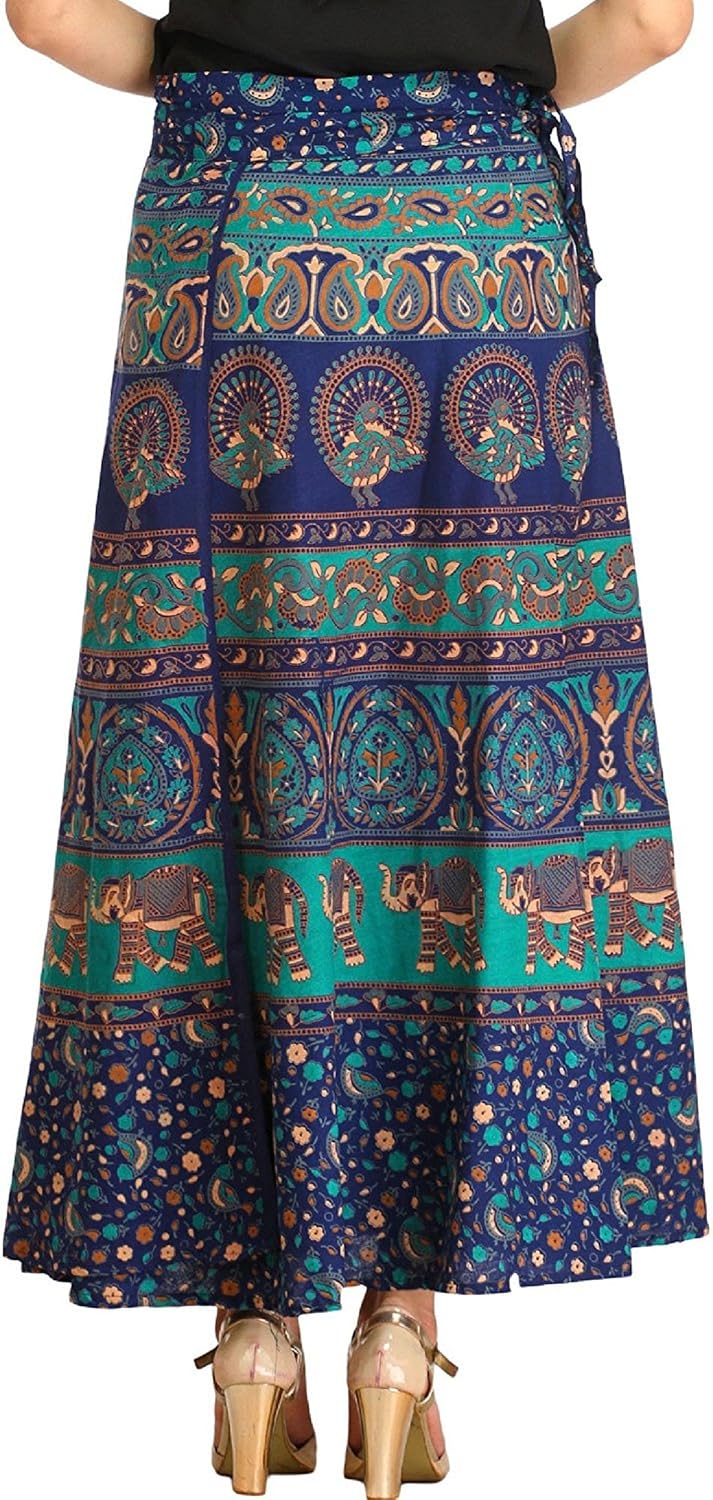 sunrise paridhan women's cotton skirt (multicolour_free size)