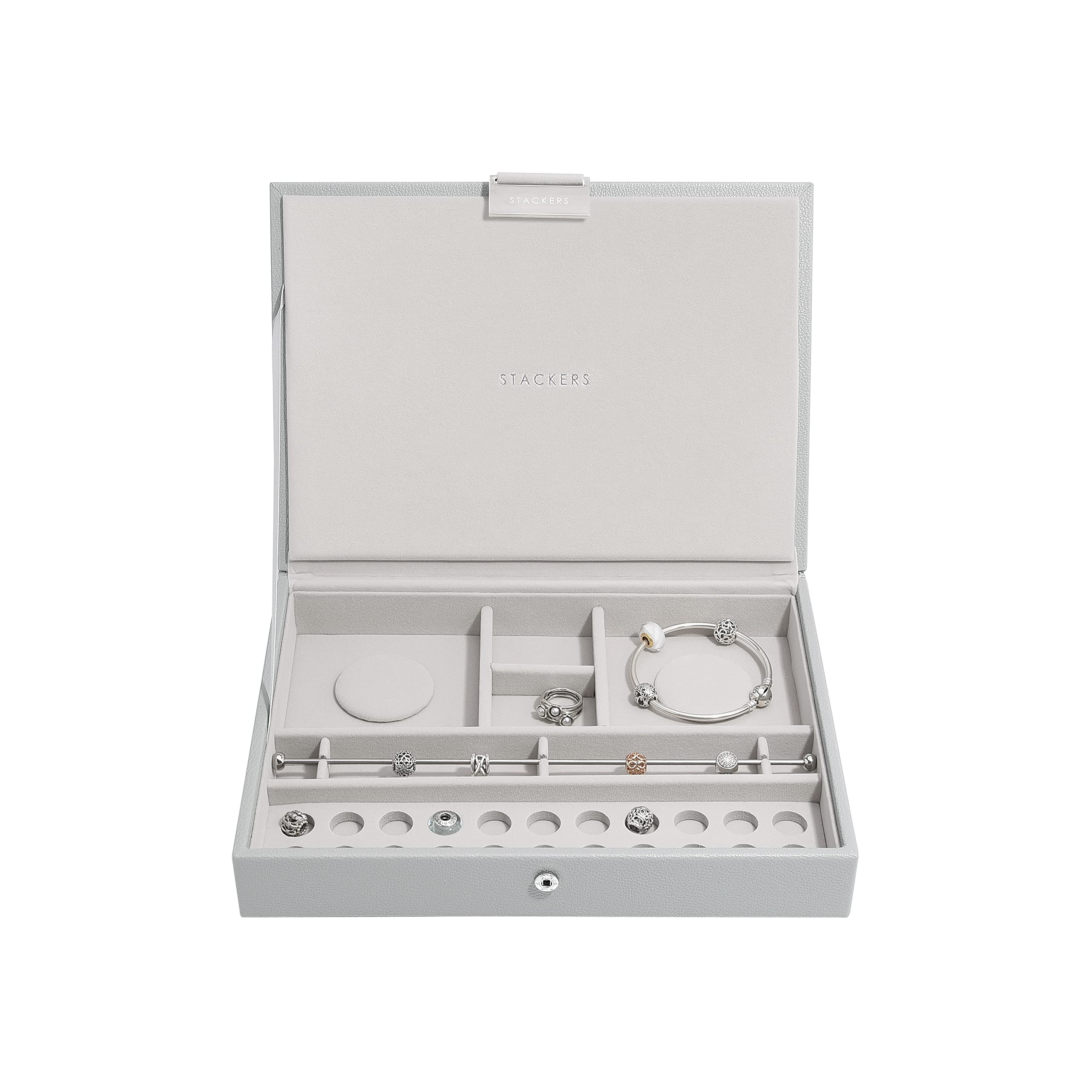 Stackers Pebble Grey Classic Charm Lid