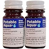 Potable Aqua Germicidal Water Purification Tablets - 50 Count Twin Pack
