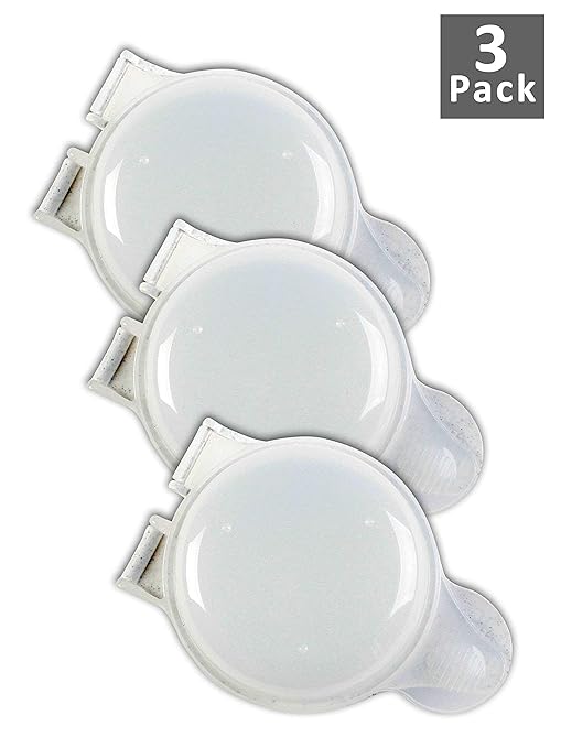 Good Living Microwave Egg Muffin Breakfast Sandwich Pan for Eggs in a Minute or Less, 3-pack