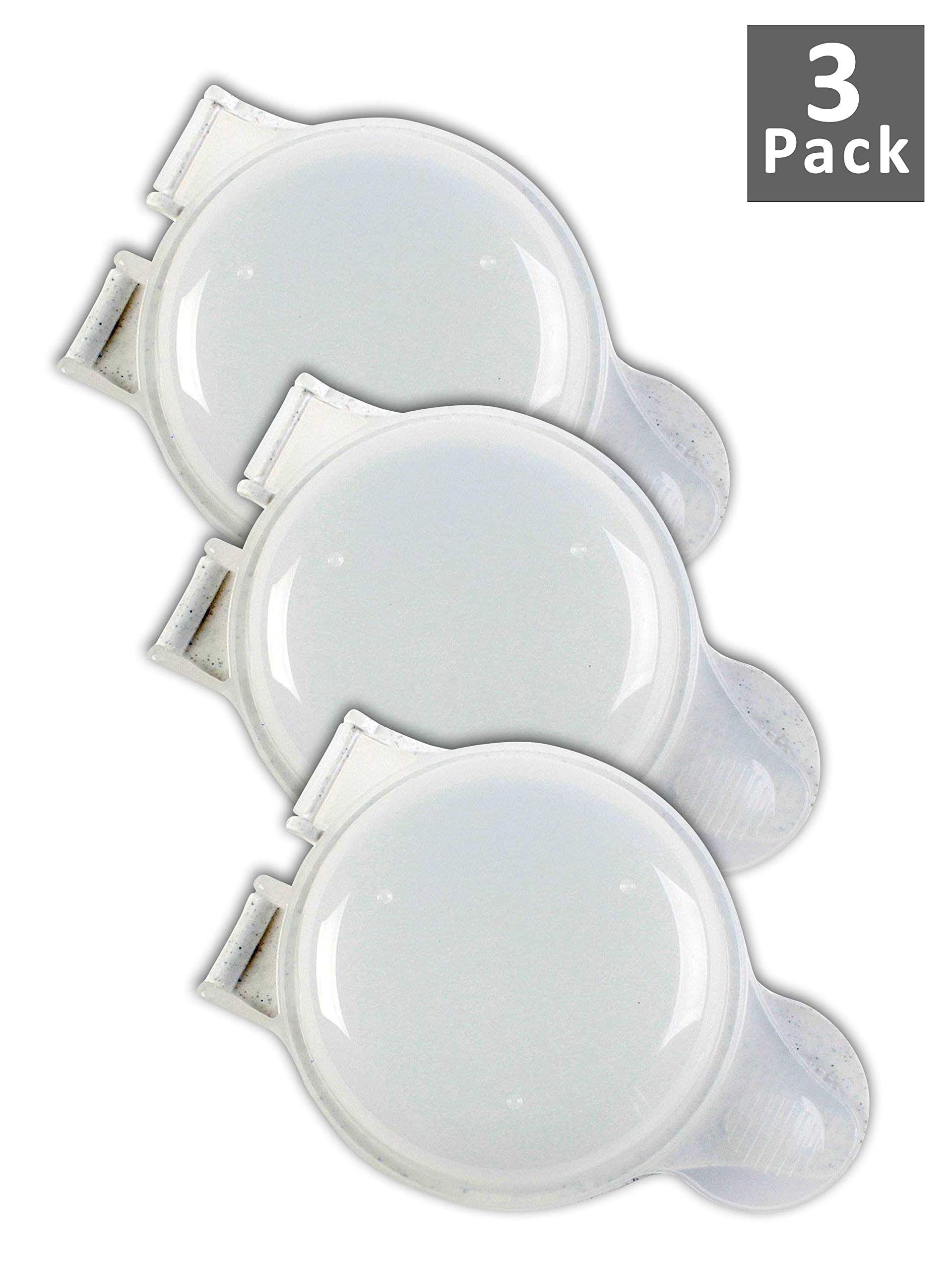 Good Living Microwave Egg Muffin Breakfast Sandwich Pan for Eggs in a Minute or Less, 3-pack