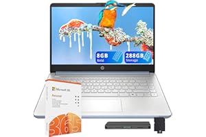 HP Stream 14" HD Laptop, Intel Processor N150, 8GB RAM, 288GB Storage (128GB UFS+160GB Docking Station Set), Intel Graphics, 