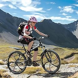 Max4out 26 Inch Folding Mountain Bike, 21 Speed
