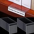 Library Organization Containlol 50 Pcs Moveable Shelf Label Holders, Clear Price Holder For Shelves
