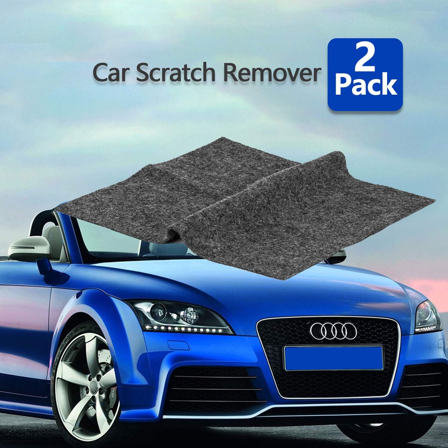 [2pack] Multipurpose Scratch Removal for Cars ,Car Paint Scratch Repair Cloth,Car Scuff and Scratch Remover Nano-Tech Magic Scratch Remover Fix Car Scuffs Polishing Kit for Multicolor Car Surface