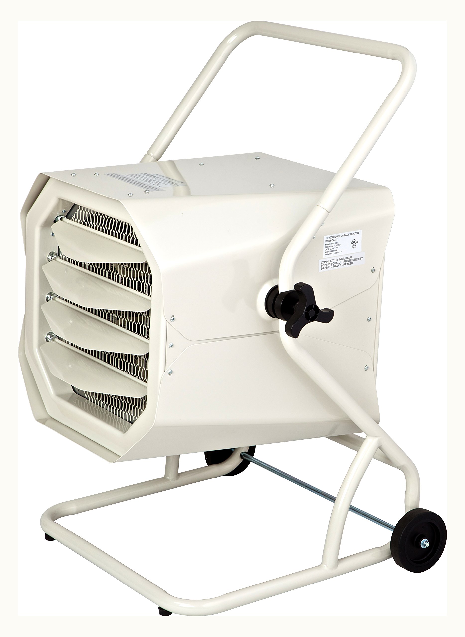 Dr Heater Dr. Infrared DR-910M 10000-Watt 240-Volt Heavy-Duty Hardwired Shop Garage Heater with Cart and Adjustable Thermostat
