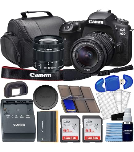Canon EOS 90D DSLR Camera (Body Only) With 32.5MP CMOS Sensor SanDisk...