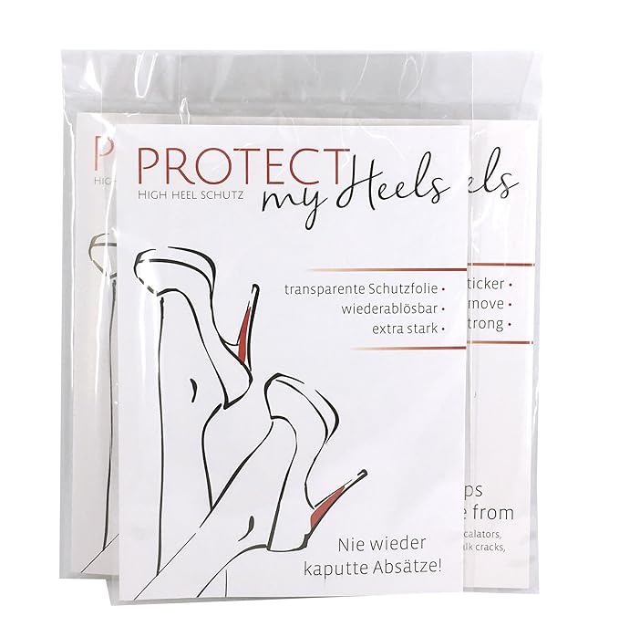 ProtectMyHeels Absatzschutz High Heel Schutz 3er Pack - der unsichtbare Schutz für die Schuhe - Nie wieder kaputte Absätze