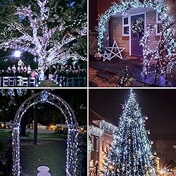 JMEXSUSS White Solar String Lights Outdoor