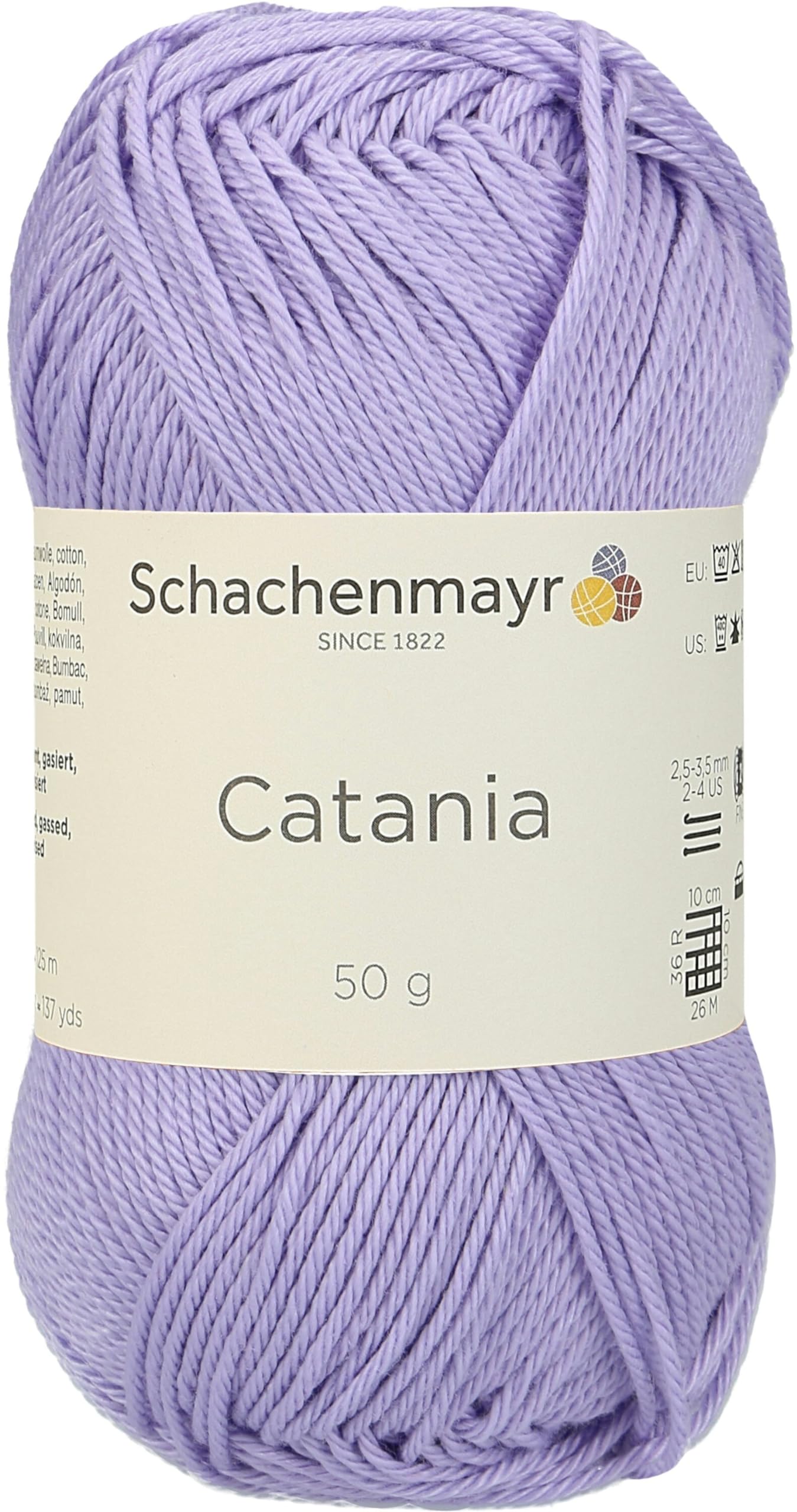 Schachenmayr Hand Knitting Yarns Catania, 50G lavendel, 11.5 x 5.2 x 6 cm