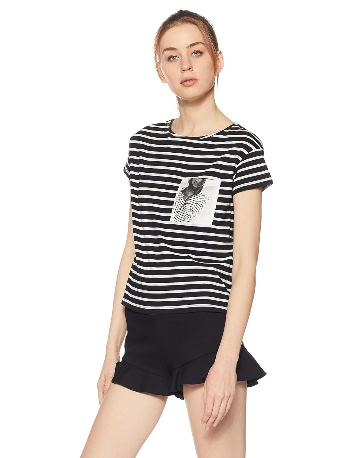 unshackled women's solid t-shirt
