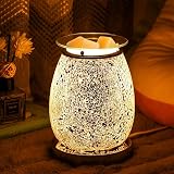 Makimoo Electric Wax Melt Burner Silver Mosaic Wax Warmer Night Light view 1