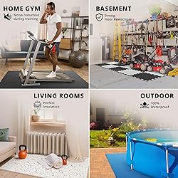 Gym Flooring Set - Interlocking EVA Soft Foam Floor