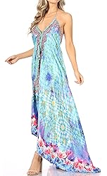 Sakkas 1817 - Lizi Womens Maxi High-Low Halter