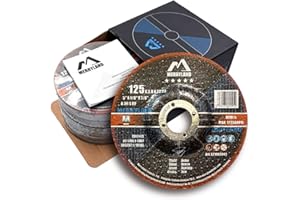 Merryland Cut Off Wheel 5 inch for Angle Grinder, Metal Cutting Wheel 5 X 1/8 X 7/8 Ultra Thin 25 Pack, Iron Steel Cutting Disc, Expert-Line E21083042