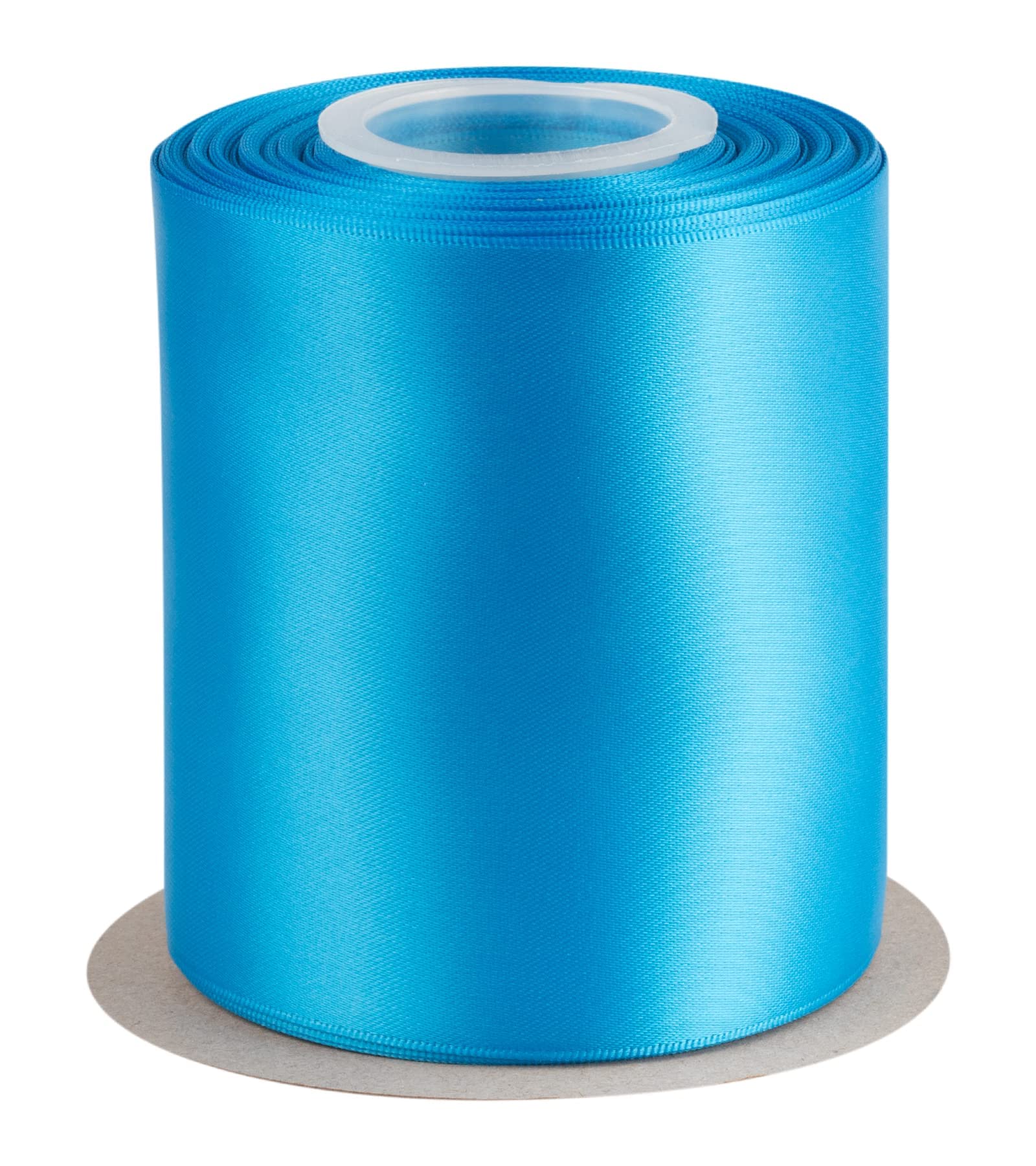 AVANAVA 100mm Wide Ribbon Double Face Satin Ribbon - 22 Meters (327-Mosaic Blue)