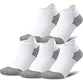 Gonii Compression Athletic Socks Cushioned Anti-Blister Comfort Fit Ankle Socks 5-6 Pairs