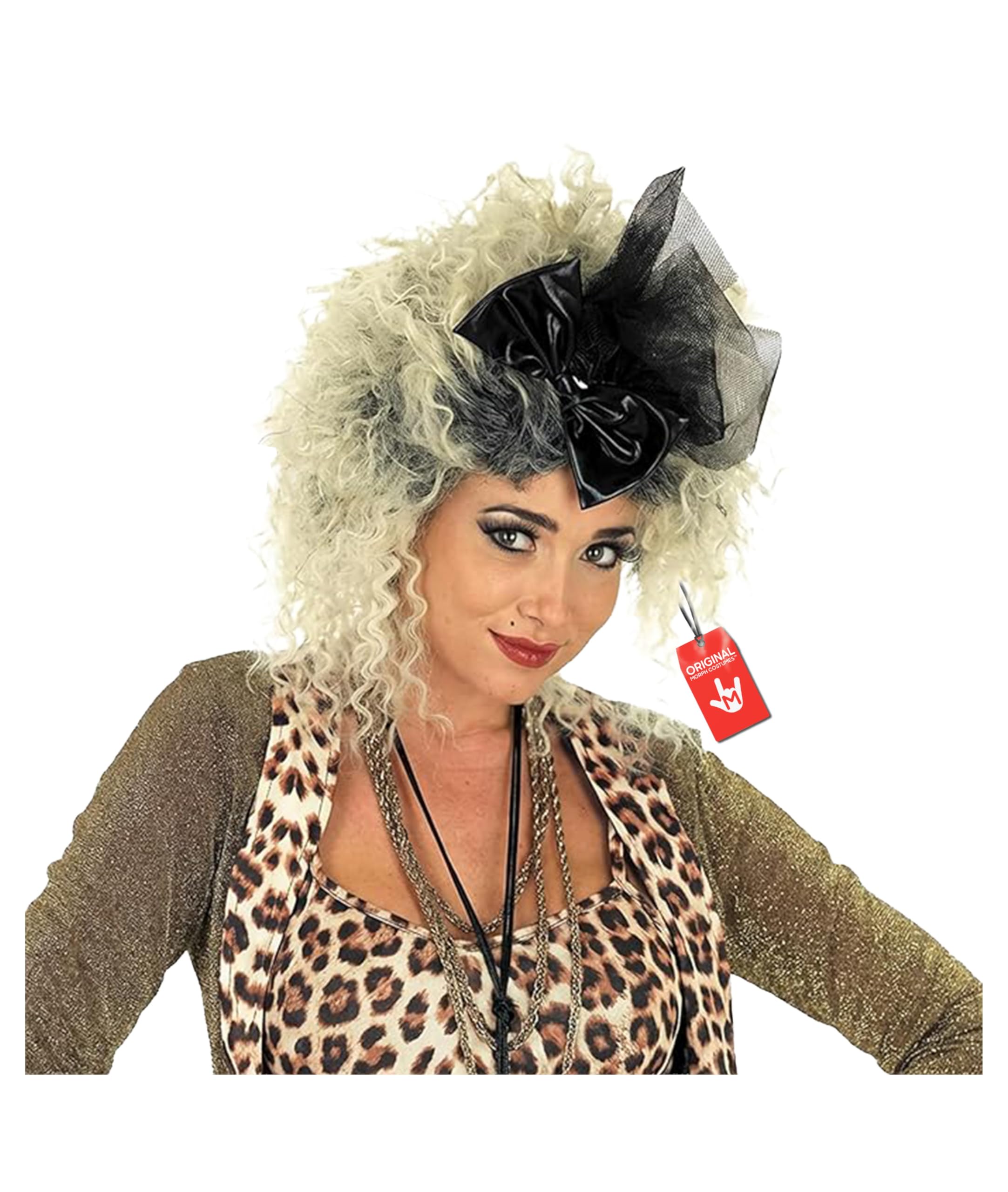 Fun Shack Womens 1980s Pop Star Wig, 80s Wig Women, 80s Wigs for Women Fancy Dress, Popstar 80 s Wig One Size