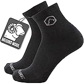 CloudLine Merino Wool Running Socks for Men and Women - Ankle, Thin, Anti-Blister, Moisture Wicking, Made in USA - 1 Pair
