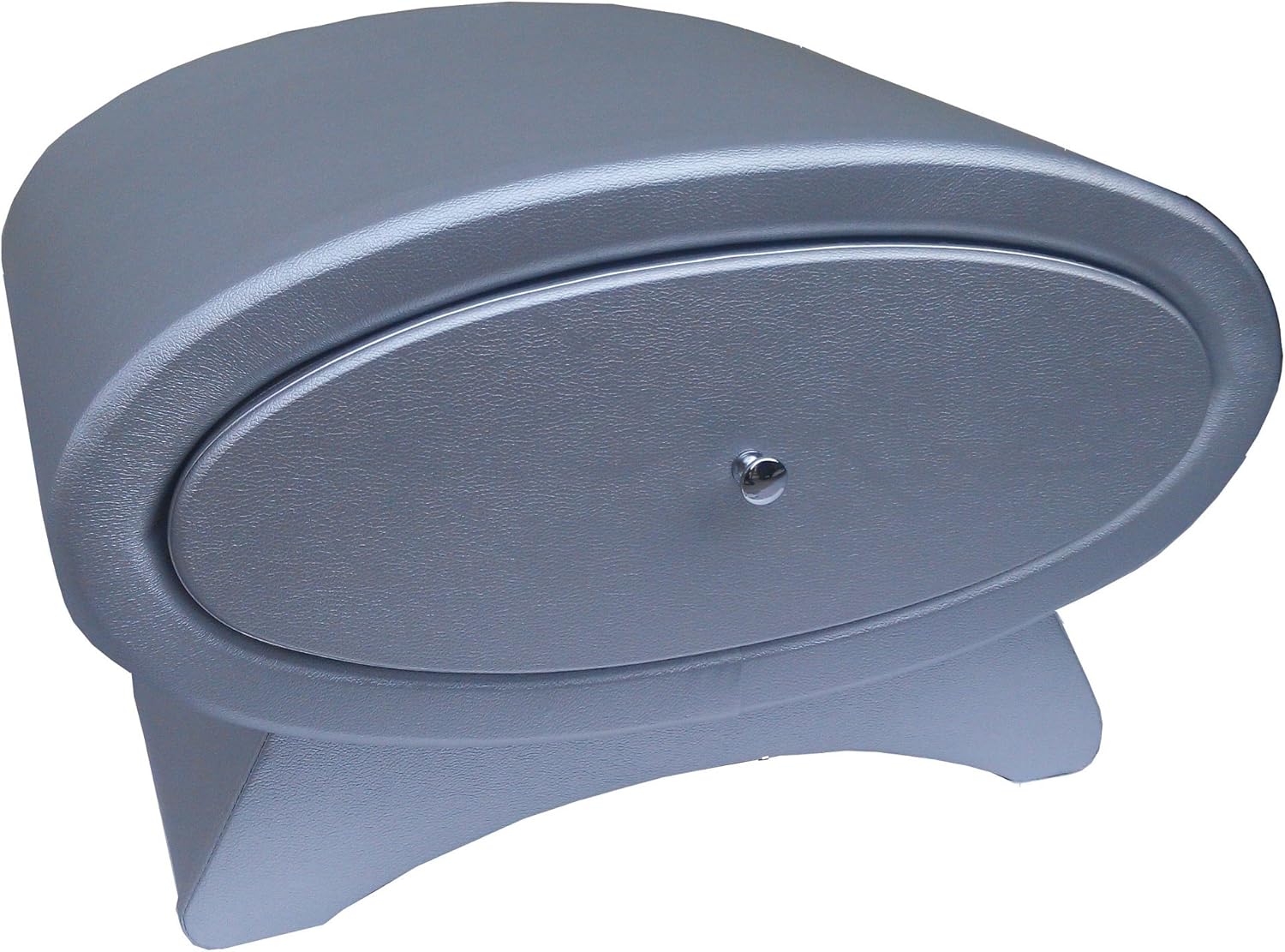 US Pride Furniture Faux Leather Contemporary Decor Nightstand, Sliver