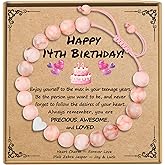 Sereney Birthday Gifts for Girls, Beaded Bracelets as 1/2 1 2 3 4 5 6 7 8 9 10 11 12 13 14 15 16 Year Old Birthday Gift, Adjustable Cross/Pearl Bracelet as Happy Birthday Gifts for Daughter