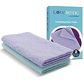 Love Being Scrubbed Exfoliating Flexi Cloths, Stretchy Back Scrubber for Shower & Bath, Exfoliating Body Scrubber for Smooth Skin, Body Scrubber for Men & Women (2 Count, Assorted Colors)
