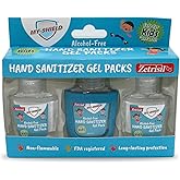 My-shield Hand Sanitizer Gel Packs for Kids With Silicone Holder 1 oz (3-pack) Alcohol-Free, Long-lasting Protection. Kills 99.9%. Formulated with Zetrisil. FDA Registered