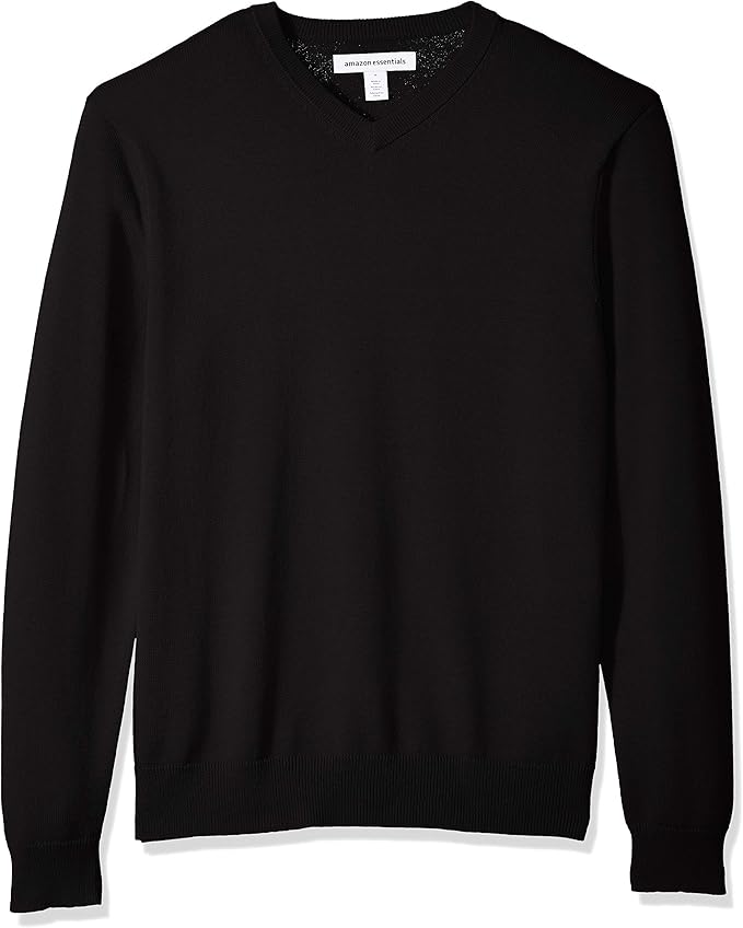 Amazon Essentials Herren Pullover, Sweater Vneck Stripe Sweater